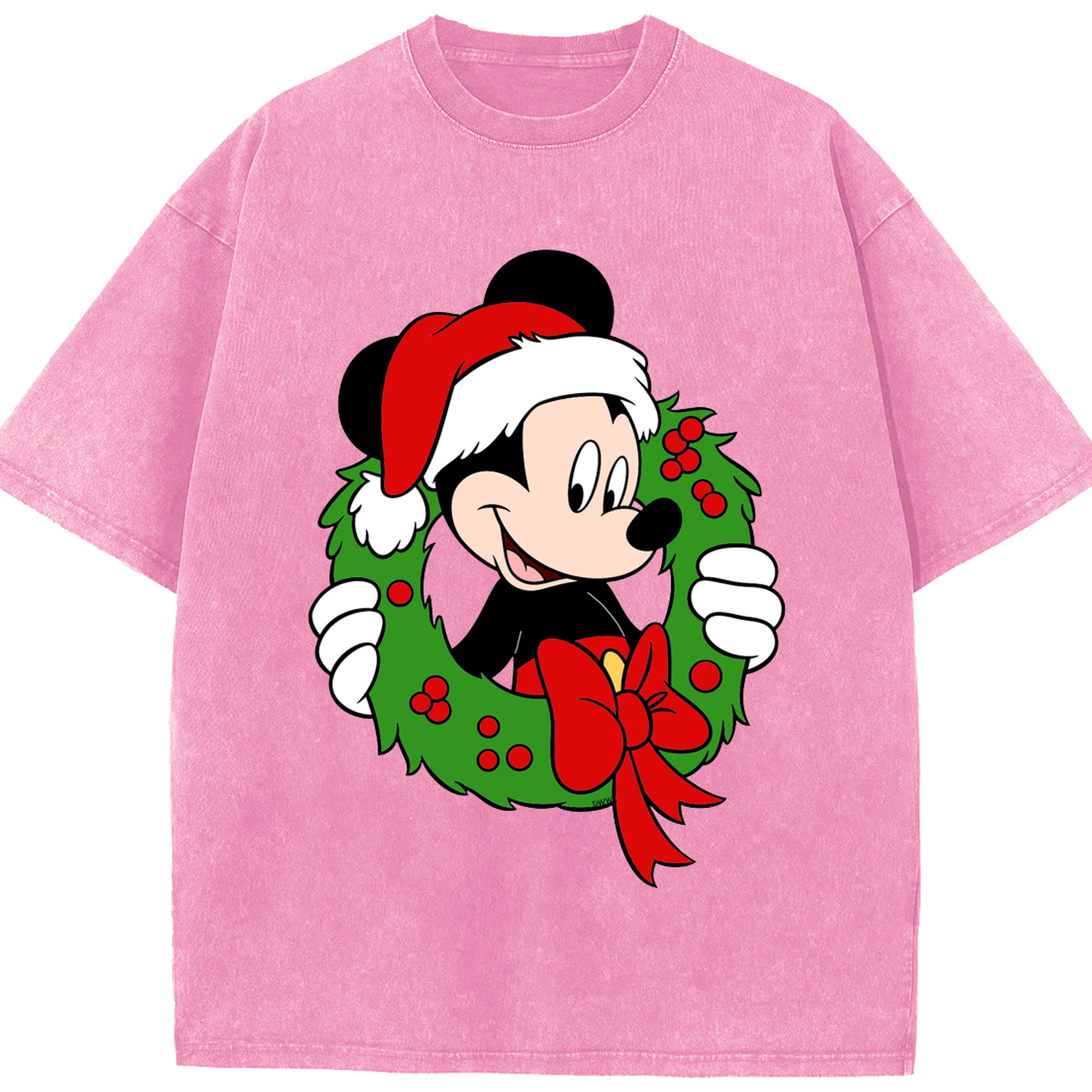 （画像用） ミッキーマウス Mickey Mouse 綿100% ヴィンテージ風 半袖Tシャツ（フロントプリント）